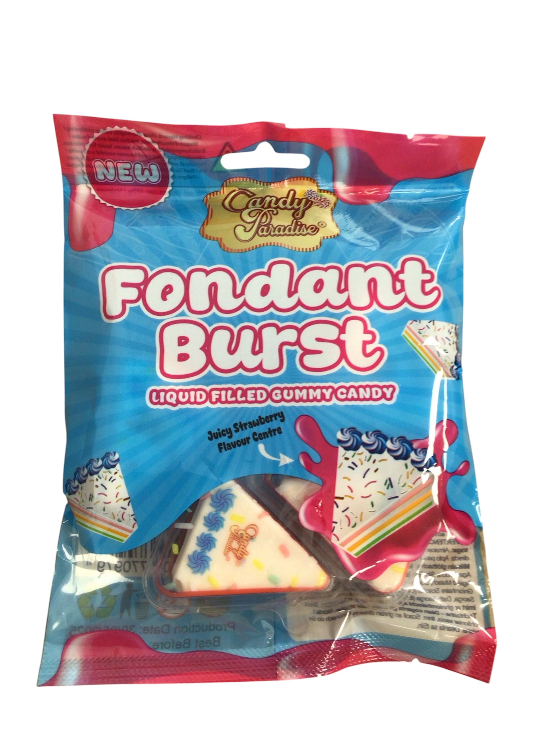 Candy Paradise Fondant Burst – Strawberry Cheesecake Gummy (Liquid Filled)