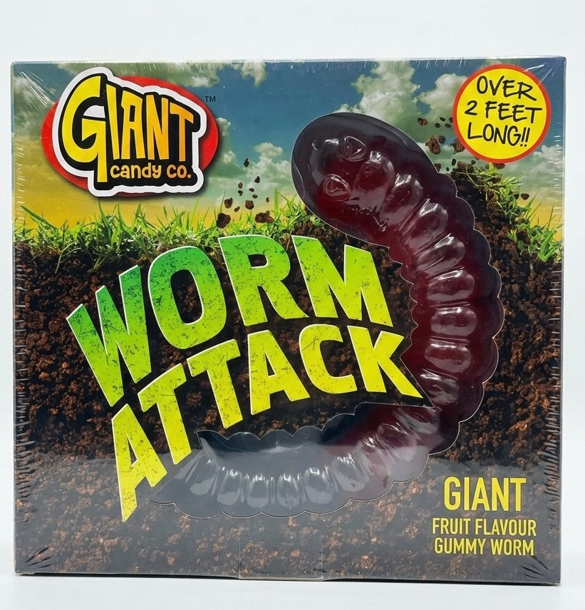 Giant Worm Attack Gummy Candy (Over 2 Feet Long) 500g