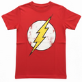 Kids' DC Comics The Flash Distressed Logo T-Shirt – Vibrant Red