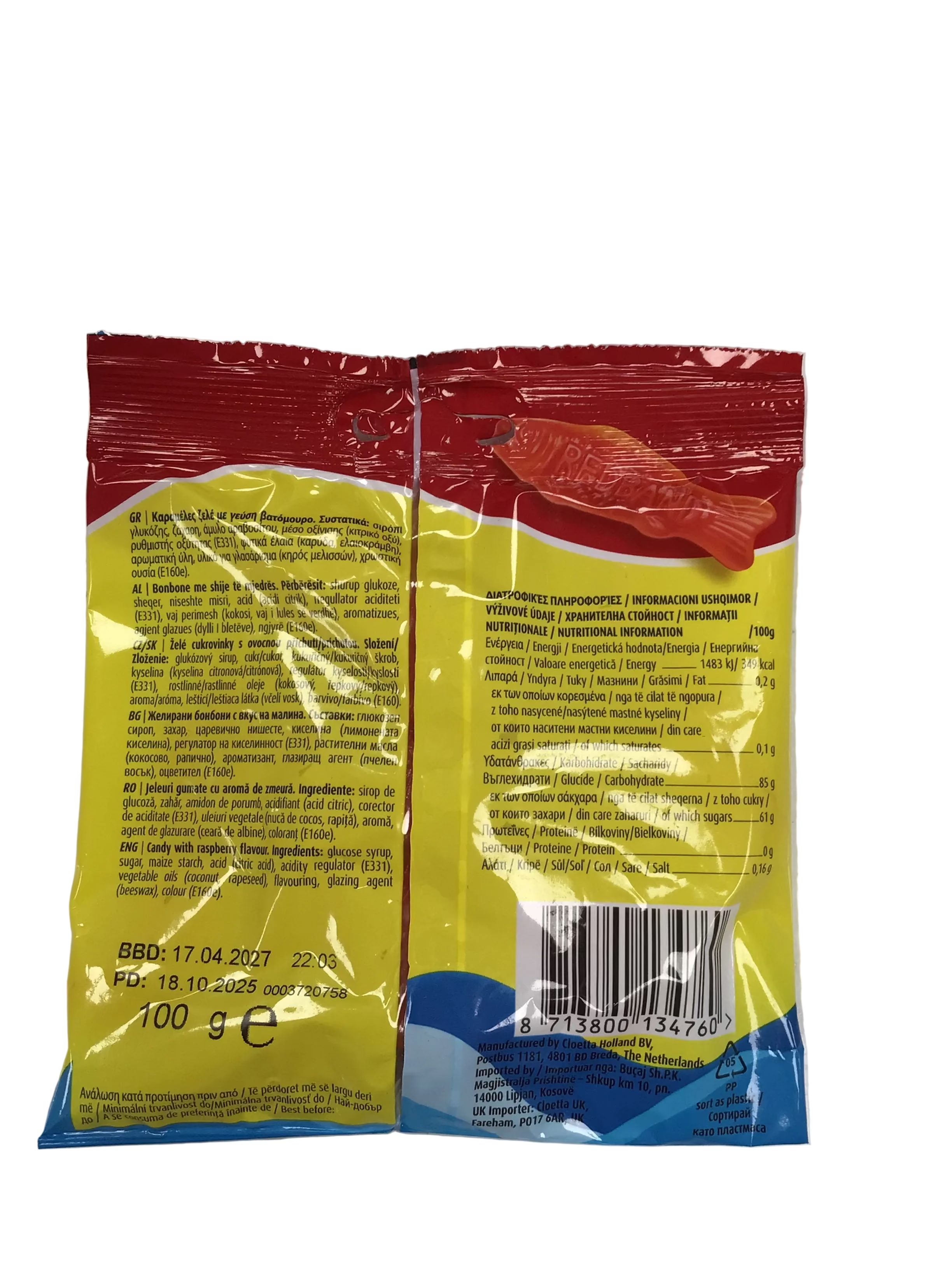 Red Band The Original Swedish Fish Sweets– 100g Bag