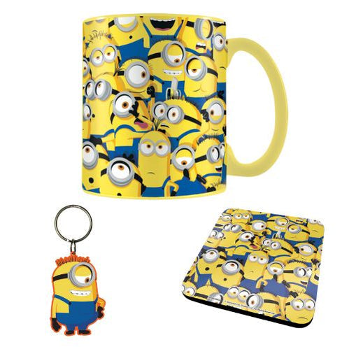 Despicable Me Minions 3-Piece Mug, Keychain & Coaster Gift Set RRP £10