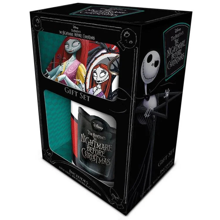 Disney The Nightmare Before Christmas 3-Piece Mug, Keychain & Coaster Gift Set RRP £12