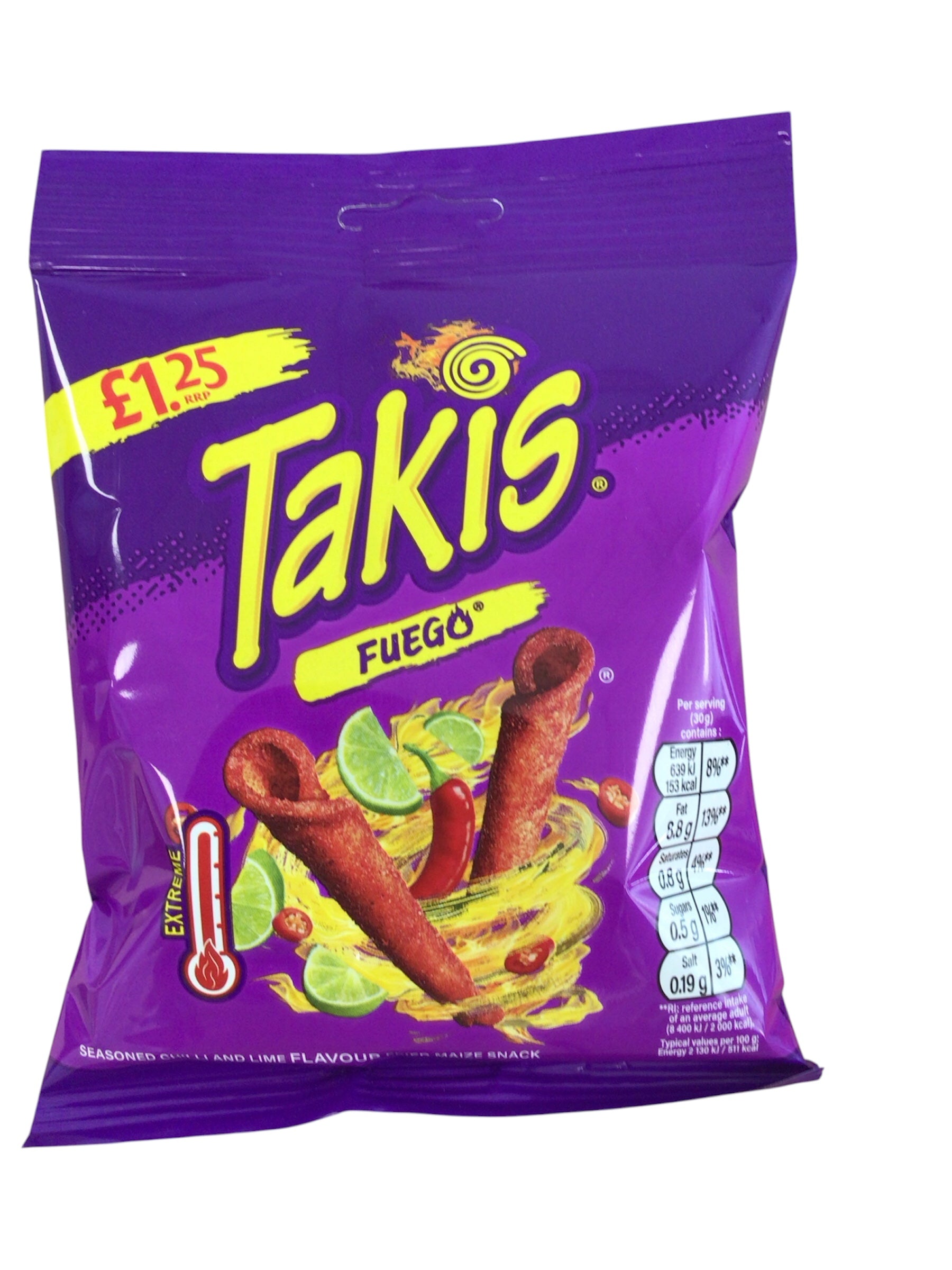 Takis Fuego Rolled Tortilla Chips (55g)